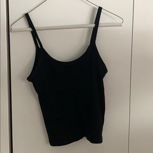 Black tank top